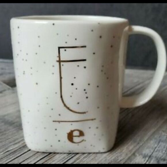 Anthropologie letter “E” Monogrammed Personality Mug - Picture 1 of 5